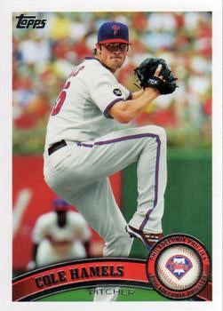 #460a Cole Hamels - Philadelphia Phillies - 2011 Topps Baseball