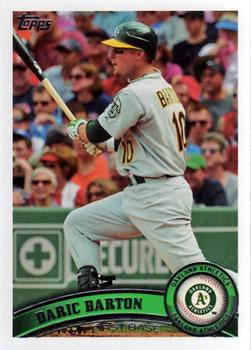 #462 Daric Barton - Oakland Athletics - 2011 Topps Baseball