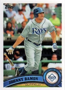#466 Johnny Damon - Tampa Bay Rays - 2011 Topps Baseball
