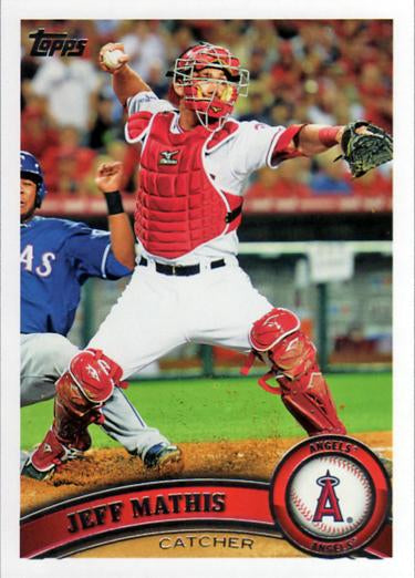 #474 Jeff Mathis - Los Angeles Angels - 2011 Topps Baseball