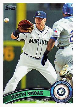 #483 Justin Smoak - Seattle Mariners - 2011 Topps Baseball