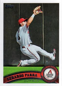 #484 Gerardo Parra - Arizona Diamondbacks - 2011 Topps Baseball