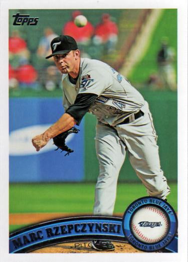 #489 Marc Rzepczynski - Toronto Blue Jays - 2011 Topps Baseball