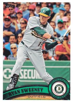 #493 Ryan Sweeney - Oakland Athletics - 2011 Topps Baseball