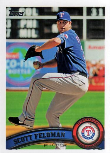 #498 Scott Feldman - Texas Rangers - 2011 Topps Baseball