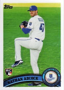 #503 Nathan Adcock - Kansas City Royals - 2011 Topps Baseball