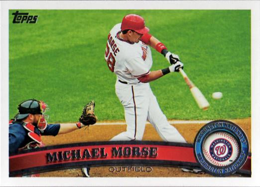 #518 Michael Morse - Washington Nationals - 2011 Topps Baseball