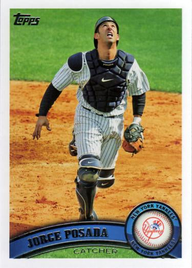 #520a Jorge Posada - New York Yankees - 2011 Topps Baseball