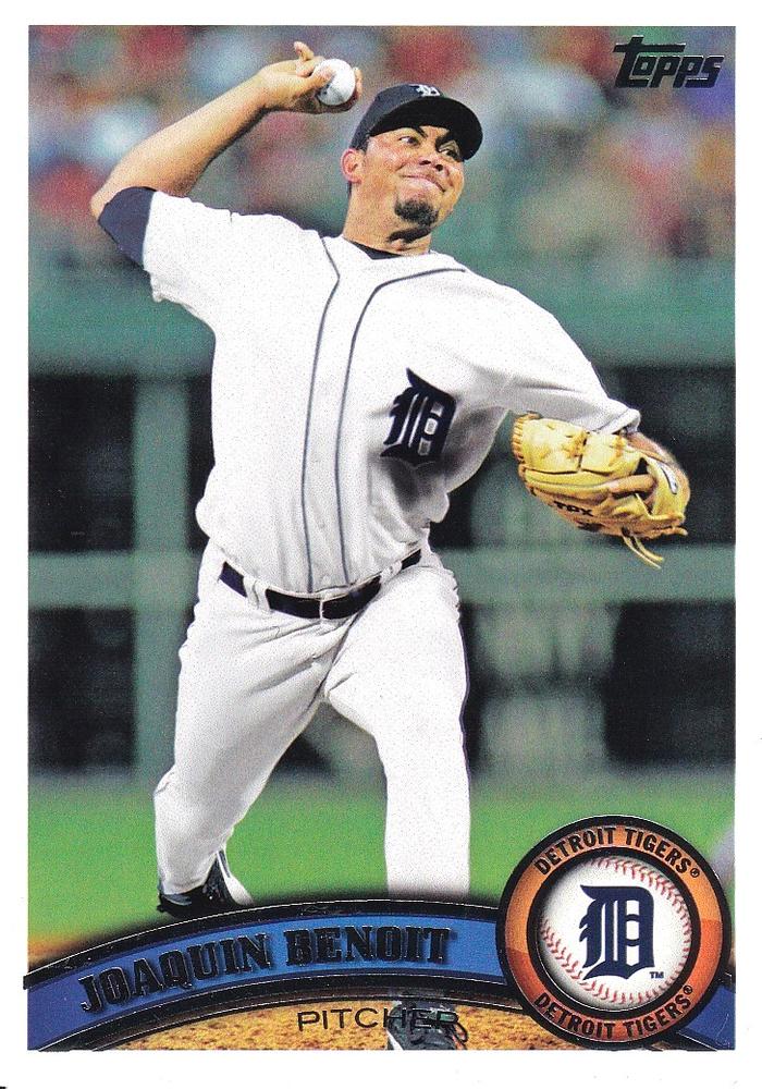 #521 Joaquin Benoit - Detroit Tigers - 2011 Topps Baseball