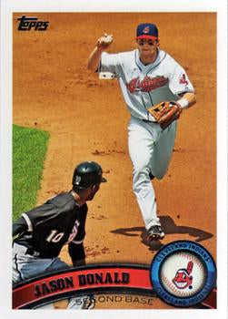 #526 Jason Donald - Cleveland Indians - 2011 Topps Baseball
