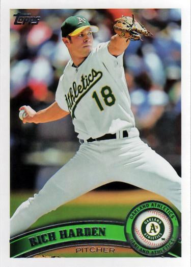 #535 Rich Harden - Oakland Athletics - 2011 Topps Baseball