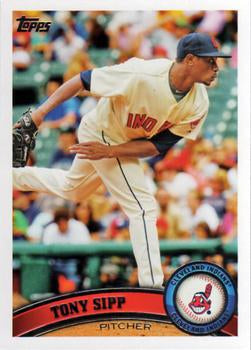 #536 Tony Sipp - Cleveland Indians - 2011 Topps Baseball