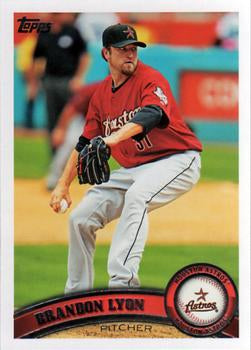 #539 Brandon Lyon - Houston Astros - 2011 Topps Baseball