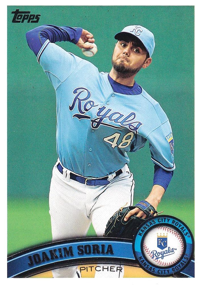 #540 Joakim Soria - Kansas City Royals - 2011 Topps Baseball