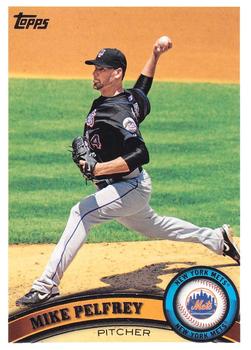 #542 Mike Pelfrey - New York Mets - 2011 Topps Baseball