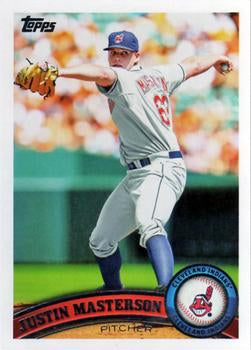 #544 Justin Masterson - Cleveland Indians - 2011 Topps Baseball