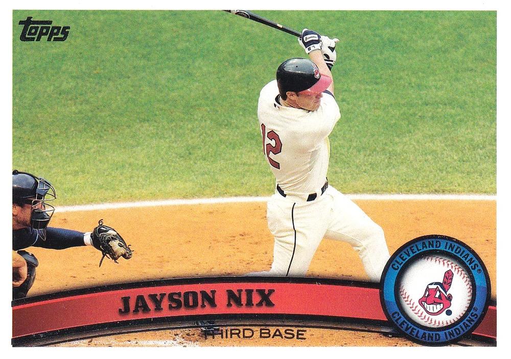 #549 Jayson Nix - Cleveland Indians - 2011 Topps Baseball