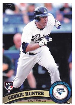 #554 Cedric Hunter - San Diego Padres - 2011 Topps Baseball