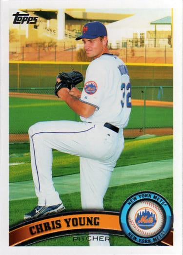 #580 Chris Young - New York Mets - 2011 Topps Baseball