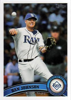 #585 Dan Johnson - Tampa Bay Rays - 2011 Topps Baseball