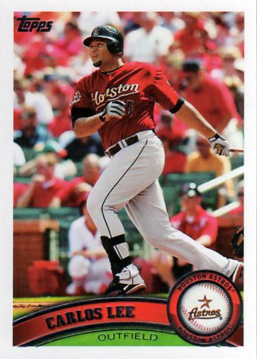 #586a Carlos Lee - Houston Astros - 2011 Topps Baseball