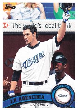 #587 J.P. Arencibia - Toronto Blue Jays - 2011 Topps Baseball