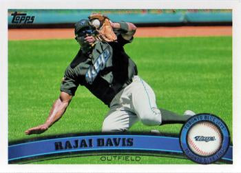 #588 Rajai Davis - Toronto Blue Jays - 2011 Topps Baseball