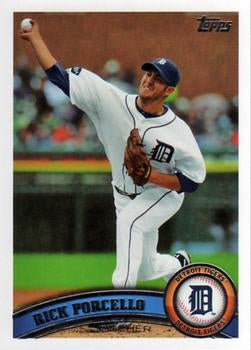 #597 Rick Porcello - Detroit Tigers - 2011 Topps Baseball