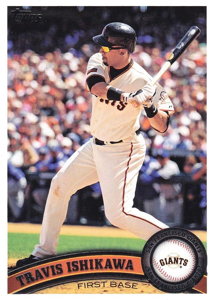 #599 Travis Ishikawa - San Francisco Giants - 2011 Topps Baseball