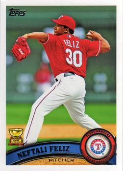 #600a Neftali Feliz - Texas Rangers - 2011 Topps Baseball