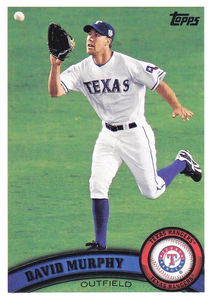 #603 David Murphy - Texas Rangers - 2011 Topps Baseball