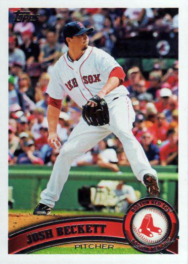 #610a Josh Beckett - Boston Red Sox - 2011 Topps Baseball