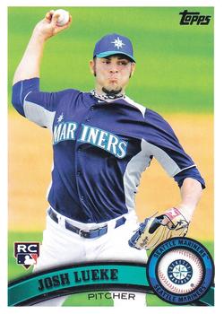 #618 Josh Lueke - Seattle Mariners - 2011 Topps Baseball