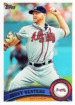 #619 Jonny Venters - Atlanta Braves - 2011 Topps Baseball