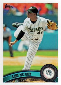 #623 Leo Nunez - Florida Marlins - 2011 Topps Baseball