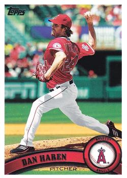 #626a Dan Haren - Los Angeles Angels - 2011 Topps Baseball