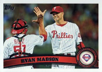 #638 Ryan Madson - Philadelphia Phillies - 2011 Topps Baseball