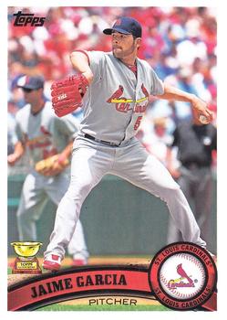 #643 Jaime Garcia - St. Louis Cardinals - 2011 Topps Baseball