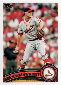 #645a Adam Wainwright - St. Louis Cardinals - 2011 Topps Baseball
