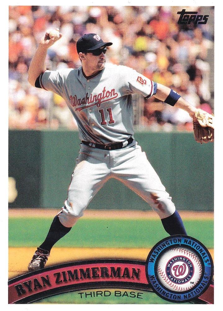 #660a Ryan Zimmerman - Washington Nationals - 2011 Topps Baseball