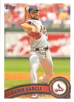 #23b Jaime Garcia - St. Louis Cardinals - 2011 Topps Baseball