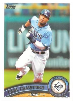 #25b Carl Crawford - Tampa Bay Rays - 2011 Topps Baseball