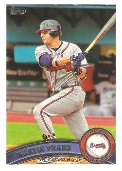 #44b Martin Prado - Atlanta Braves - 2011 Topps Baseball