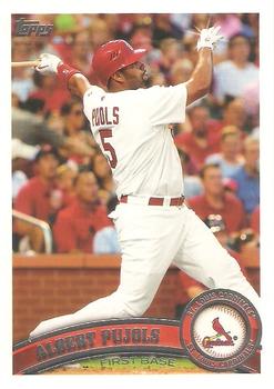 #100b Albert Pujols - St. Louis Cardinals - 2011 Topps Baseball