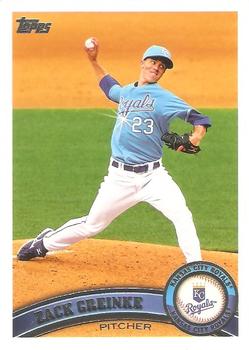 #108b Zack Greinke - Kansas City Royals - 2011 Topps Baseball