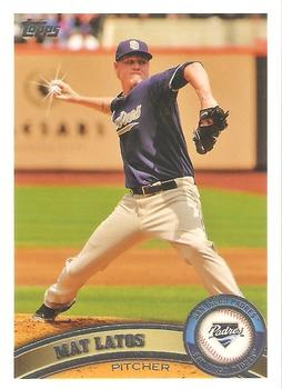 #120b Mat Latos - San Diego Padres - 2011 Topps Baseball