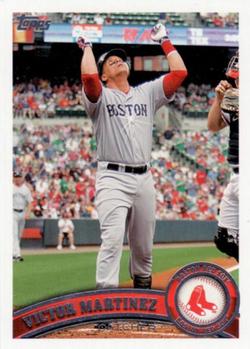 #218b Victor Martinez - Boston Red Sox - 2011 Topps Baseball