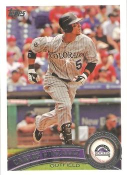 #250b Carlos Gonzalez - Colorado Rockies - 2011 Topps Baseball