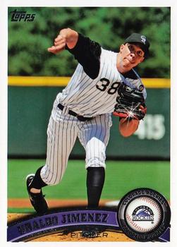 #270b Ubaldo Jimenez - Colorado Rockies - 2011 Topps Baseball