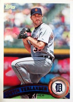 #355b Justin Verlander - Detroit Tigers - 2011 Topps Baseball